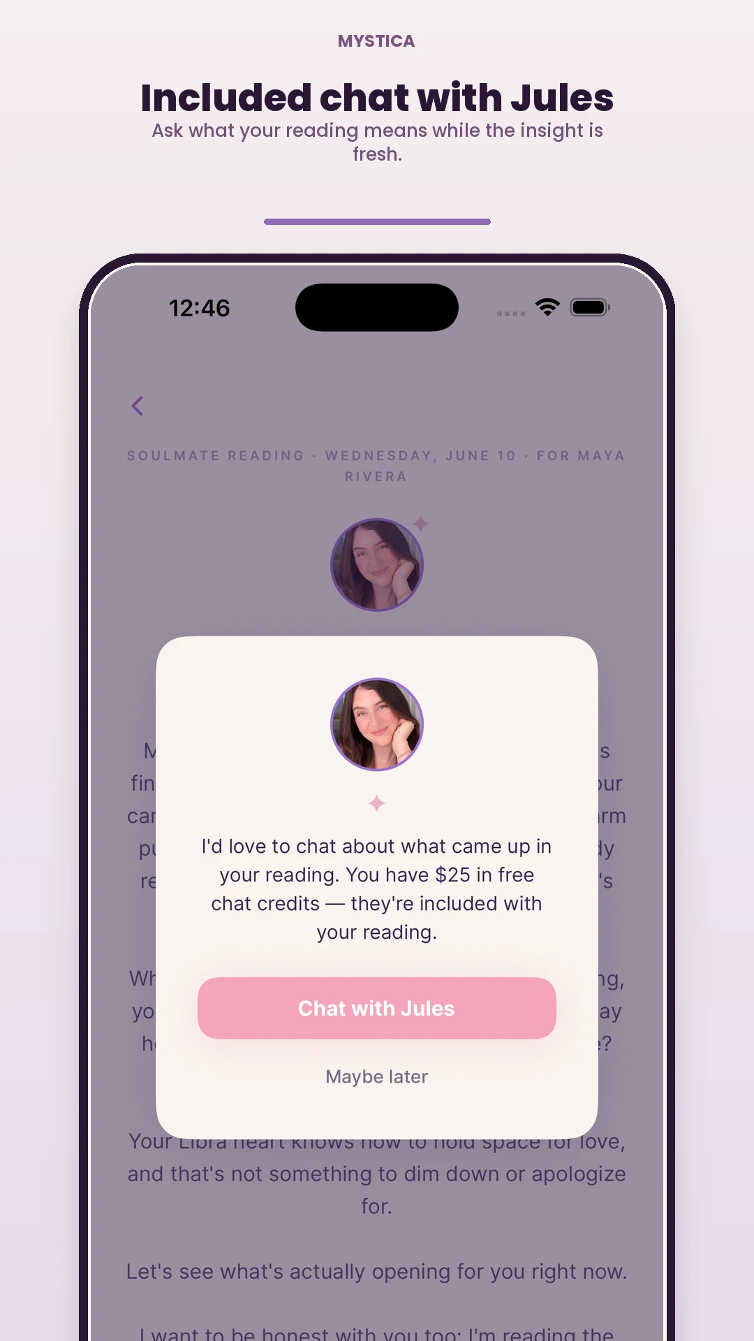 Mystica Psychic Readings screenshot